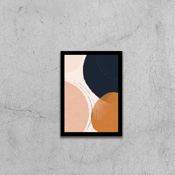 Quadro Abstrato Tons Terrosos I