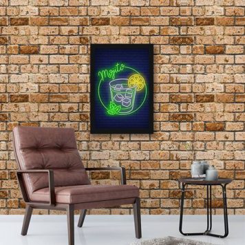 Quadro Decorativo Mojito Simulando Neon - Image 2