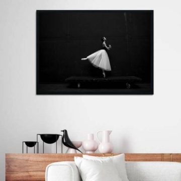 Quadro Fotografia Bailarina Plataforma