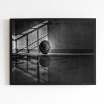 Quadro Fotografia Bola de Basquete