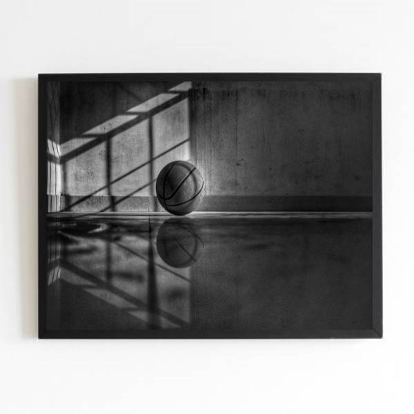 Quadro Fotografia Bola de Basquete