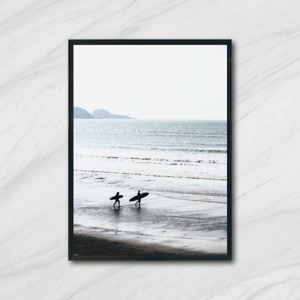 Quadro Fotografia Casal Surfista