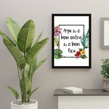 Quadro Aqui Só o Bem Entra, Só o Bem Fica - Image 2