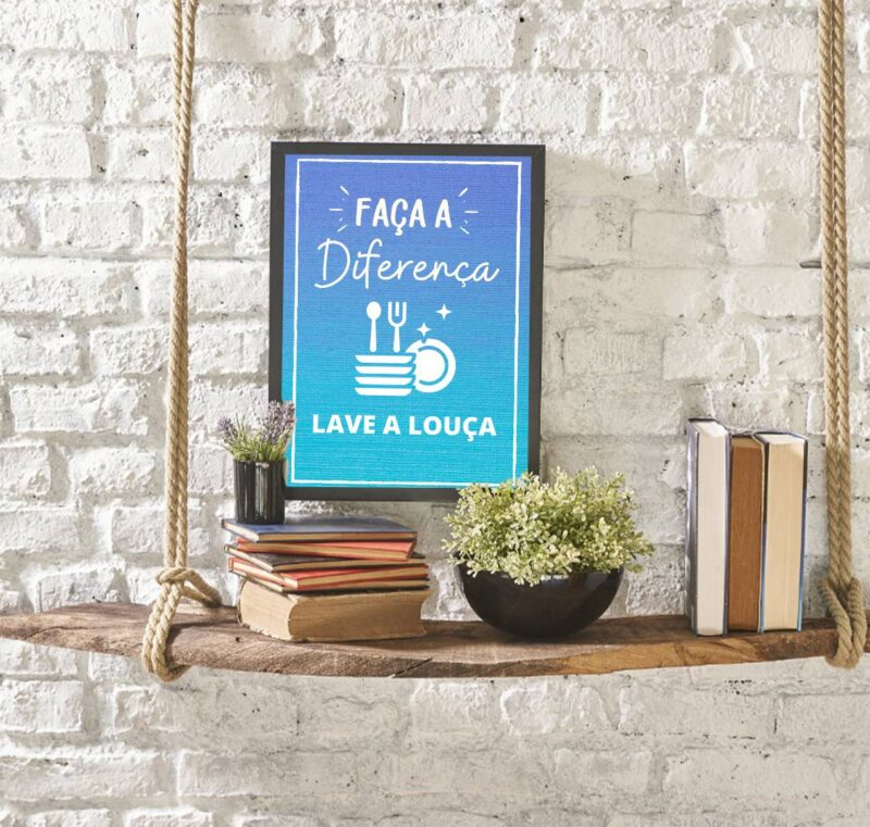 Quadro Faça a Diferença. Lave a Louça - Image 2