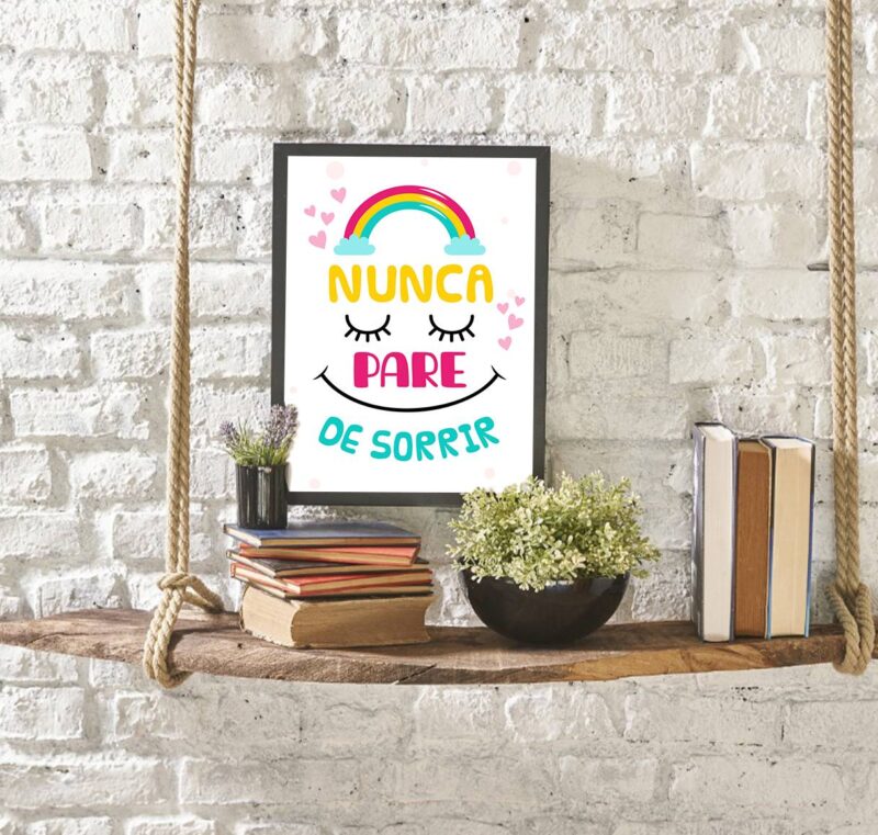 Quadro Nunca Pare de Sorrir - Image 2