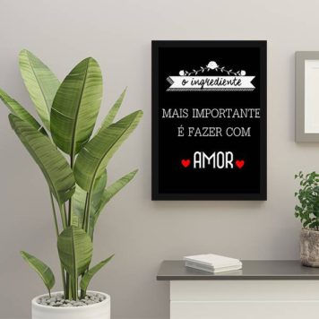 Quadro Ingrediente Mais Importante é o Amor - Image 2