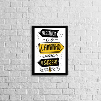 Quadro Persistência é o Caminho Para o Sucesso
