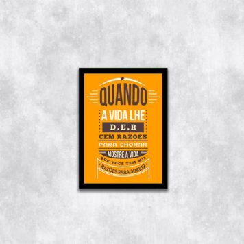 Quadro Razões Para Sorrir