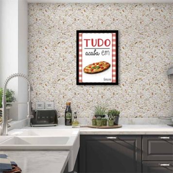 Quadro Tudo Acaba Em Pizza - Image 2