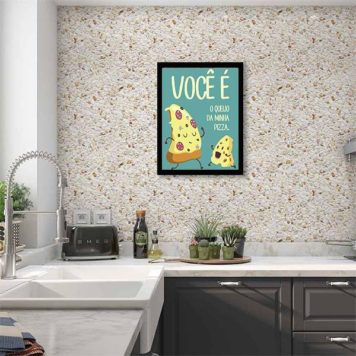 Quadro Você é o Queijo Da Minha Pizza - Imagem 2