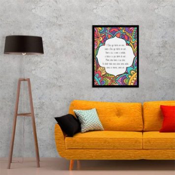 Quadro Mantra "O Deus Que Habita Em Mim" - Imagem 2
