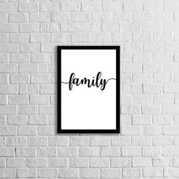 Quadro Palavra Family