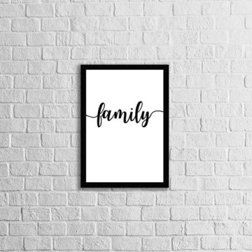 Quadro Palavra Family