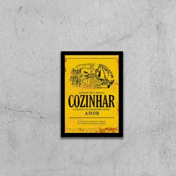 Quadro Cozinhar é o Modo De Demonstrar Amor