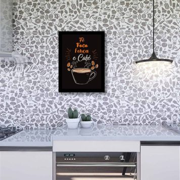 Quadro Fé, Foco, Força e Café - Image 2