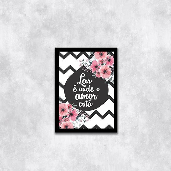 Quadro Lar é Onde o Amor Está