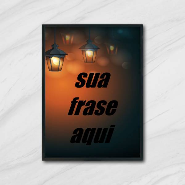 Quadro Personalizado Fundo Luminárias