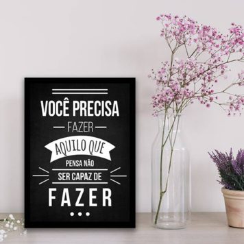 Quadro Faça Aquilo Que Pensa Não Ser Capaz - Image 2