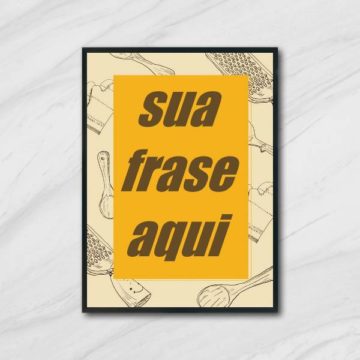 Quadro Personalizado Fundo Cozinha
