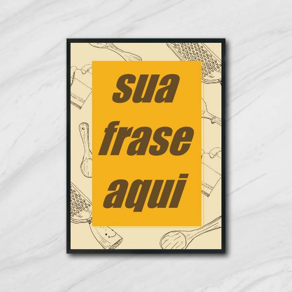 Quadro Personalizado Fundo Cozinha