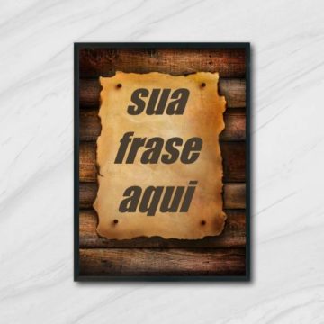Quadro Personalizado Fundo Envelhecido