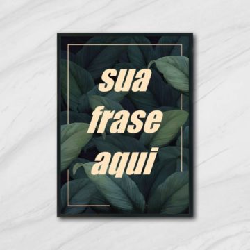 Quadro Personalizado Fundo Folhas II