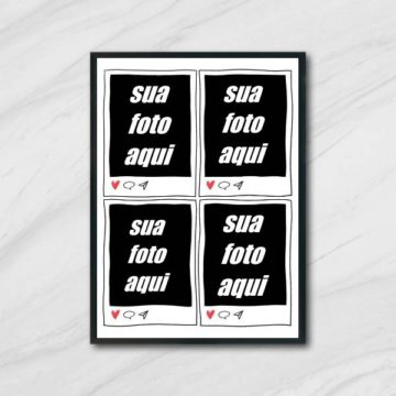 Quadro Personalizado Fundo Instagram