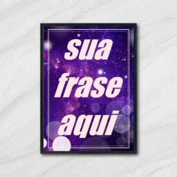 Quadro Personalizado Fundo Galáxia