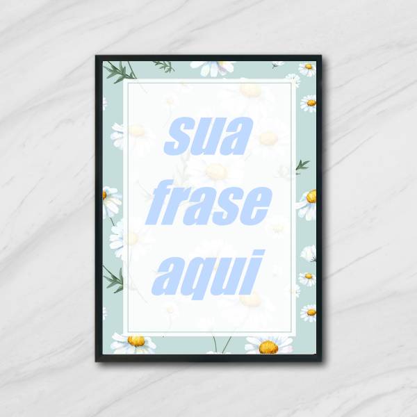Quadro Personalizado Margarida