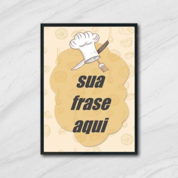 Quadro Personalizado Mestre Cuca