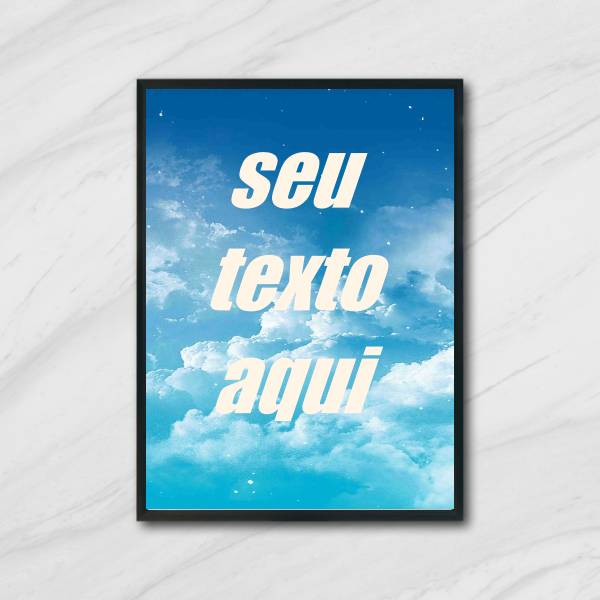 Quadro Personalizado Nuvem