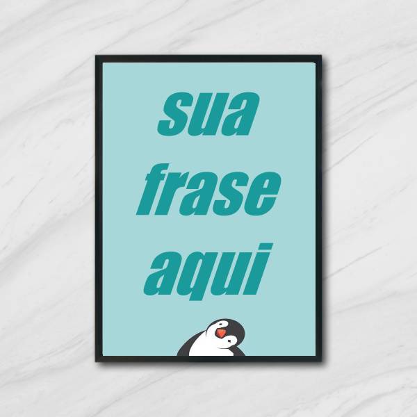 Quadro Personalizado Pinguim