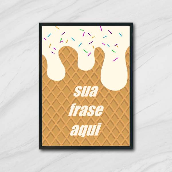 Quadro Personalizado Sorvete