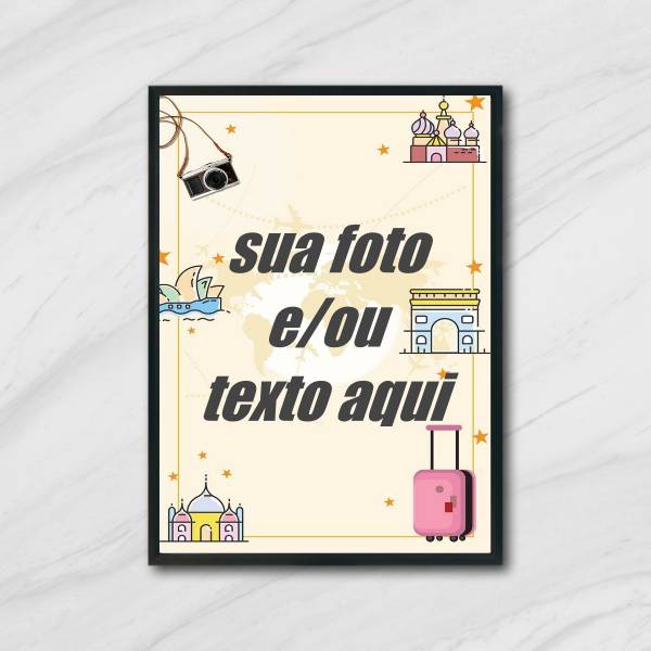 Quadro Personalizado Travel