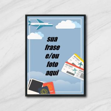 Quadro Personalizado Viagem