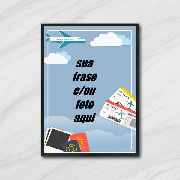 Quadro Personalizado Viagem