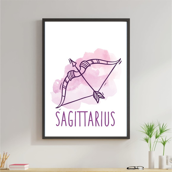 Quadro Decorativo com imagem sobre signo de Sagitário