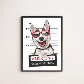 Quadro Decorativo Dog Prisioneiro