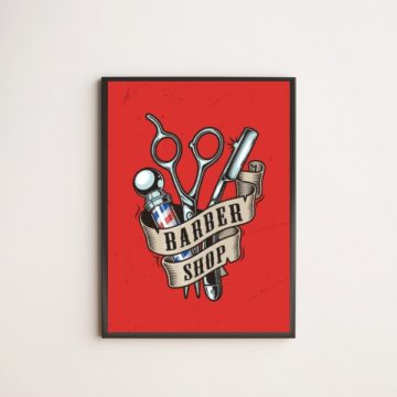 Quadro Barber Shop Tesouras