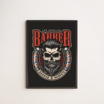 Quadro Decorativo Los Angeles Barber Shop