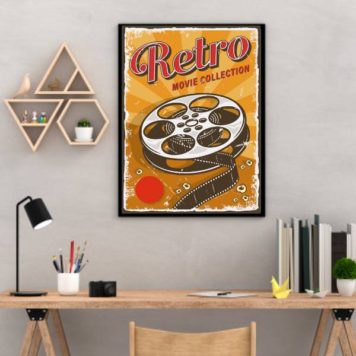 Quadro Decorativo Retrô Rolo de Filme - Imagem 2