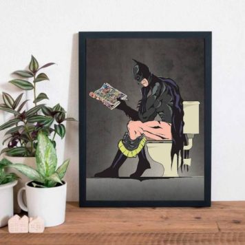 Quadro Decorativo Batman No Banheiro - Image 2