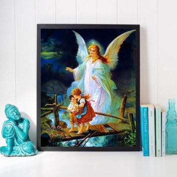 Quadro Anjo Da Guarda Com Crianças - Image 3