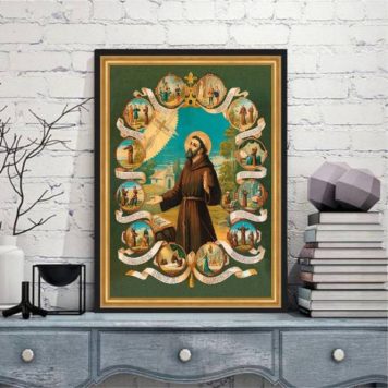 Quadro Vintage São Francisco De Assis