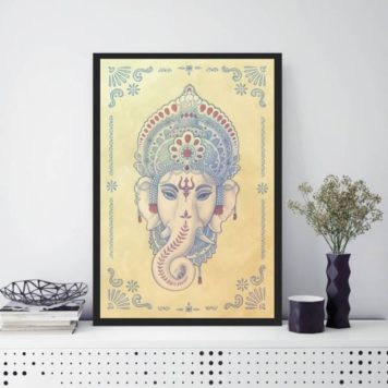Quadro Elefante Indiano Ganesha