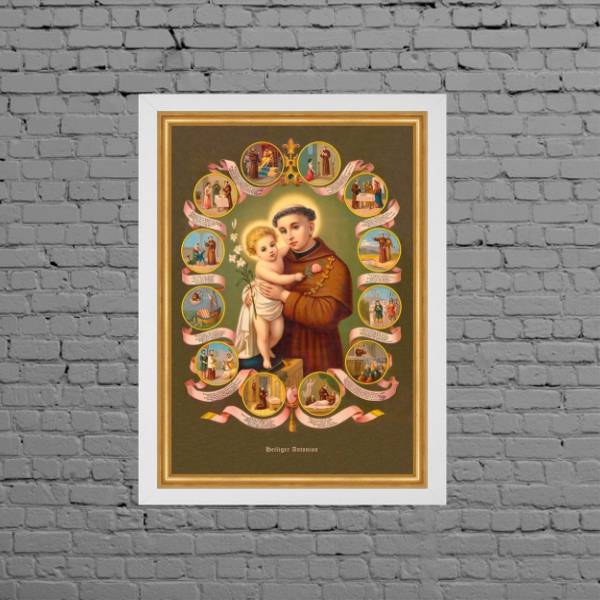Quadro Vintage Santo Antônio