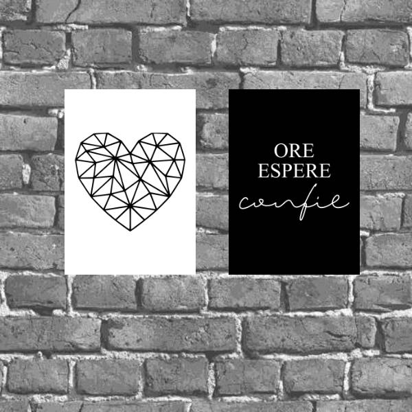 Kit 2 Placas Decorativas Ore Espere Confie