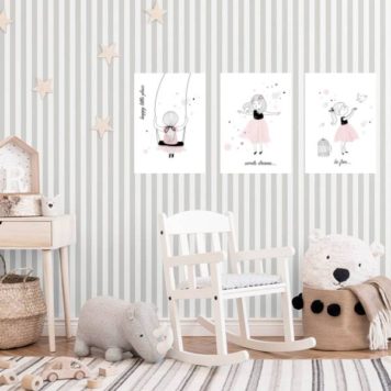 Kit 3 Placas Infantis Sweet Dreams