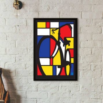 Quadro Decorativo Bicicleta Mondrian