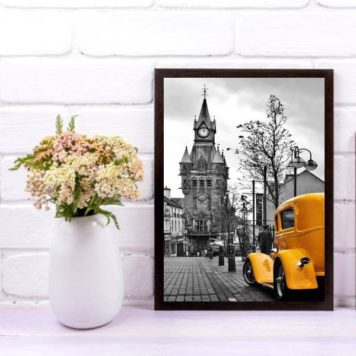 Quadro Carro Amarelo Londres